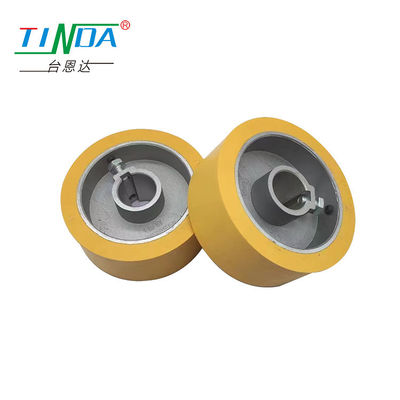 TINDA Rubber Polyurethane Roller Wheel Used in Wood Side Polish Sanding Machine