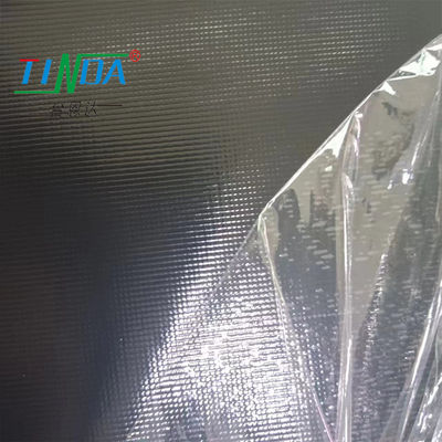 Fogli di silicone elettricamente conduttivo resistente al calore nero con tessuto