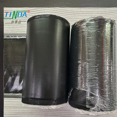 Fogli di silicone elettricamente conduttivo resistente al calore nero con tessuto