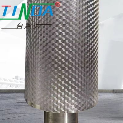 Rulli industriali cilindrici metallici personalizzati per l'imbossatura di precisione
