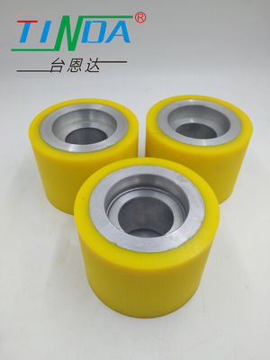 Colore personalizzato Livello di rumore basso Ruota di gomma a rulli resistente all'usura Lunga durata Poliuretano