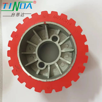 Slip resistance silicone rivestimento ruota piastra di rulli per applicazioni a temperatura