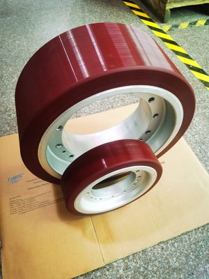 Alta capacità di carico ruota motrice AGV personalizzata con cuscinetto a sfera e diametro personalizzato