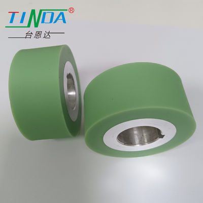 Rocce di alimentazione di gomma cilindrica rotonda resistente alle temperature Rulli da cucito per la macchina per la produzione di carta
