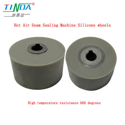 Rotelle di silicone grigio ad alta resistenza al calore a 350 °C per la macchina di sigillatura a cucitura a aria calda NAWON