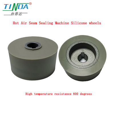 Rotelle di silicone grigio ad alta resistenza al calore a 350 °C per la macchina di sigillatura a cucitura a aria calda NAWON