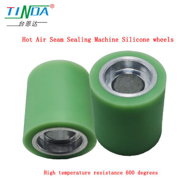 Aria calda ad alta temperatura fino a 750 °C Ruote di silicone gommate per la macchina di sigillatura a cucitura ad aria calda YF 301 H&amp;H