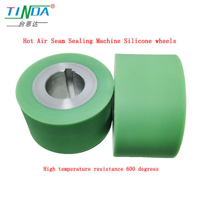 Aria calda ad alta temperatura fino a 750 °C Ruote di silicone gommate per la macchina di sigillatura a cucitura ad aria calda YF 301 H&amp;H
