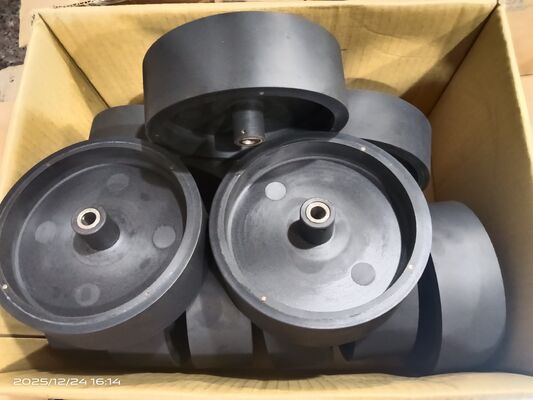 Attrezzature di allenamento per il tennis Ruota di gomma a rulli Core metallico Soluzioni personalizzate in plastica progettate per una lunga durata e prestazioni