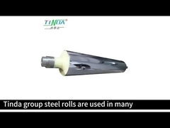 Trattamenti superficiali di rivestimento di gomma per rulli industriali di metallo specchiati 904L